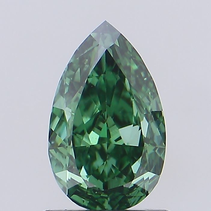 1.03 CT Fancy Vivid Green PEAR