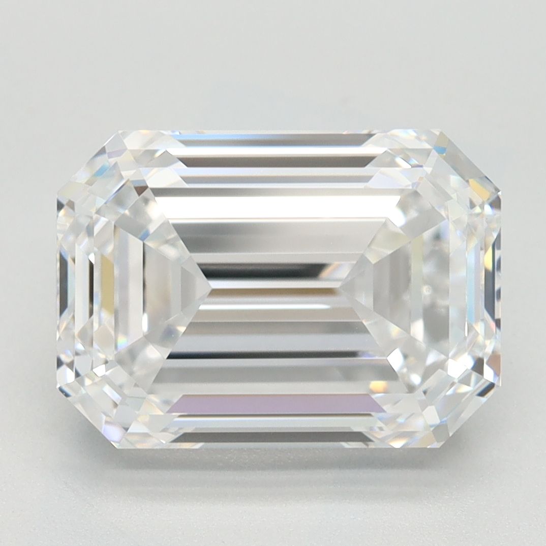 Diamant Émeraude 4.20 ct - Couleur D - Pureté VVS1