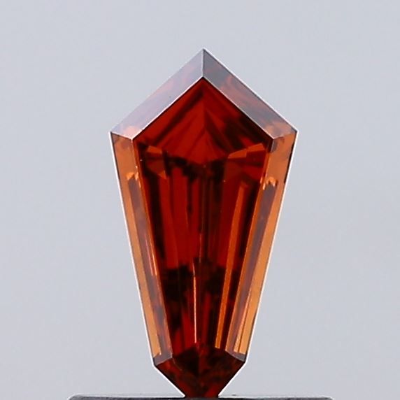 0.5 CT Fancy Deep Orange HEXAGONAL