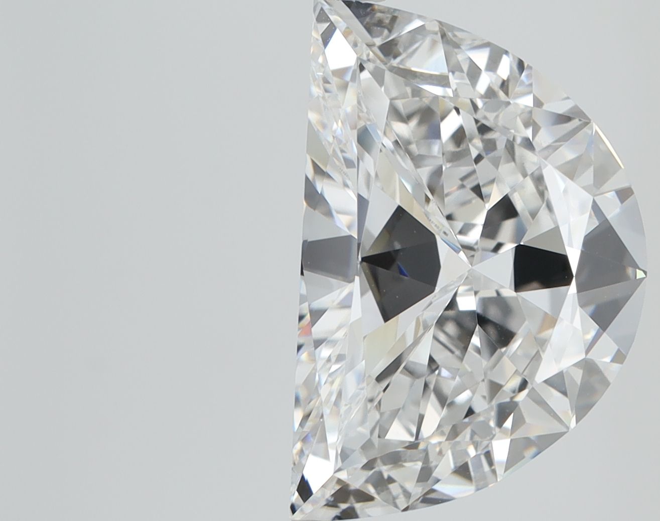 5 ct lab-grown Half moon Diamond