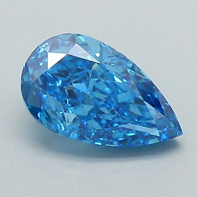 1.04 CT Fancy Vivid Blue PEAR