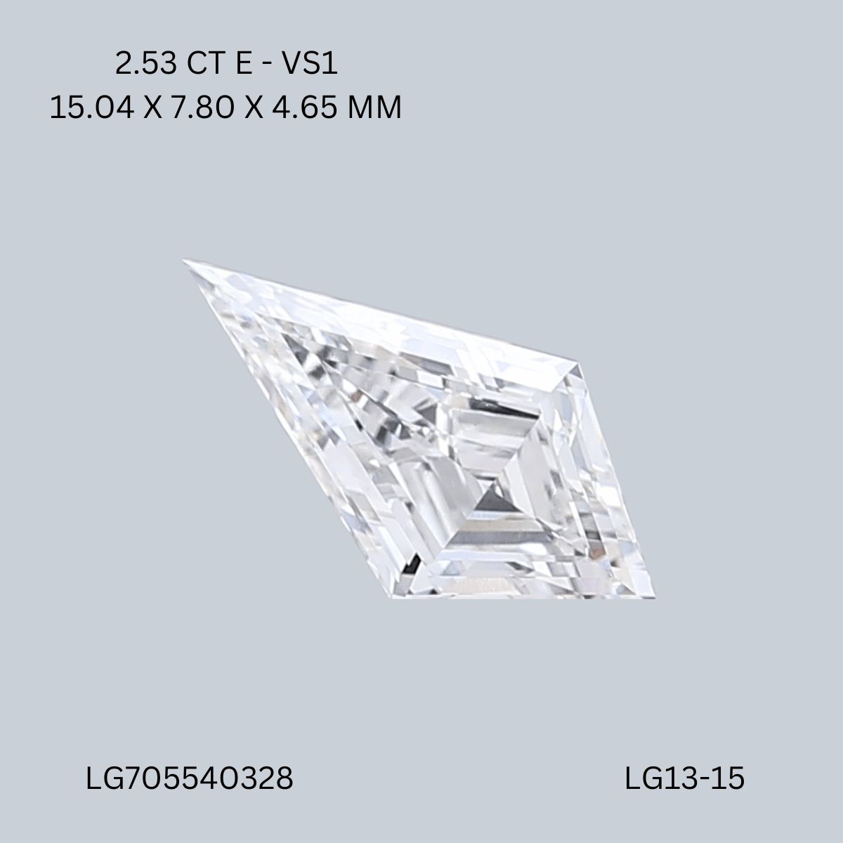 2.53 ct lab-grown Kite Diamond