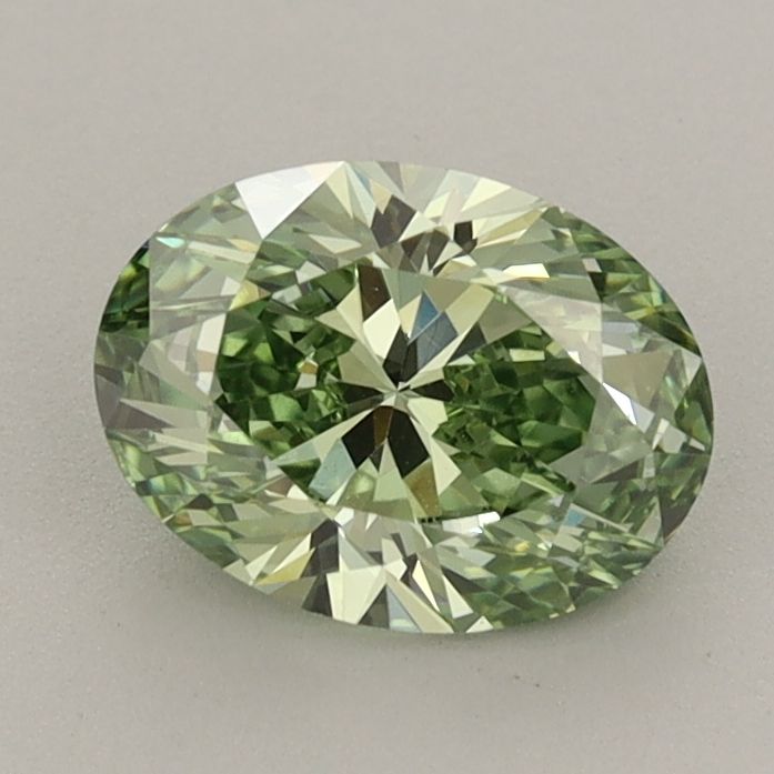 1.09 CT Fancy Vivid Green OVAL