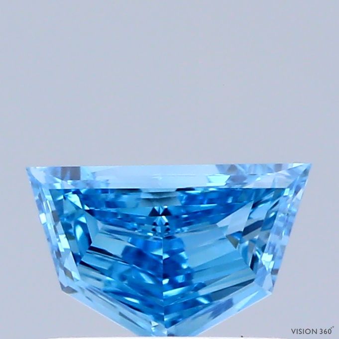 0.44 CT Fancy Vivid Blue PENTAGONAL