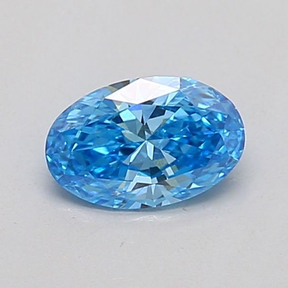 0.27 CT Fancy Vivid Blue OVAL