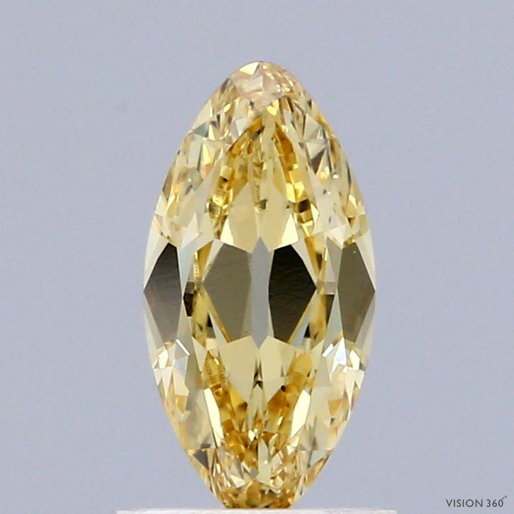 1.02 CT Fancy Intense Yellow OVAL