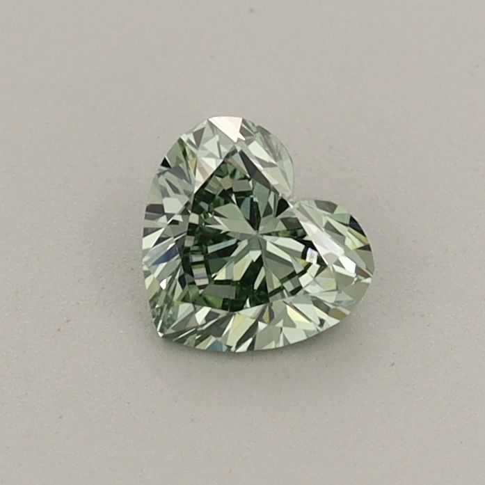 0.36 CT Fancy Vivid Green HEART