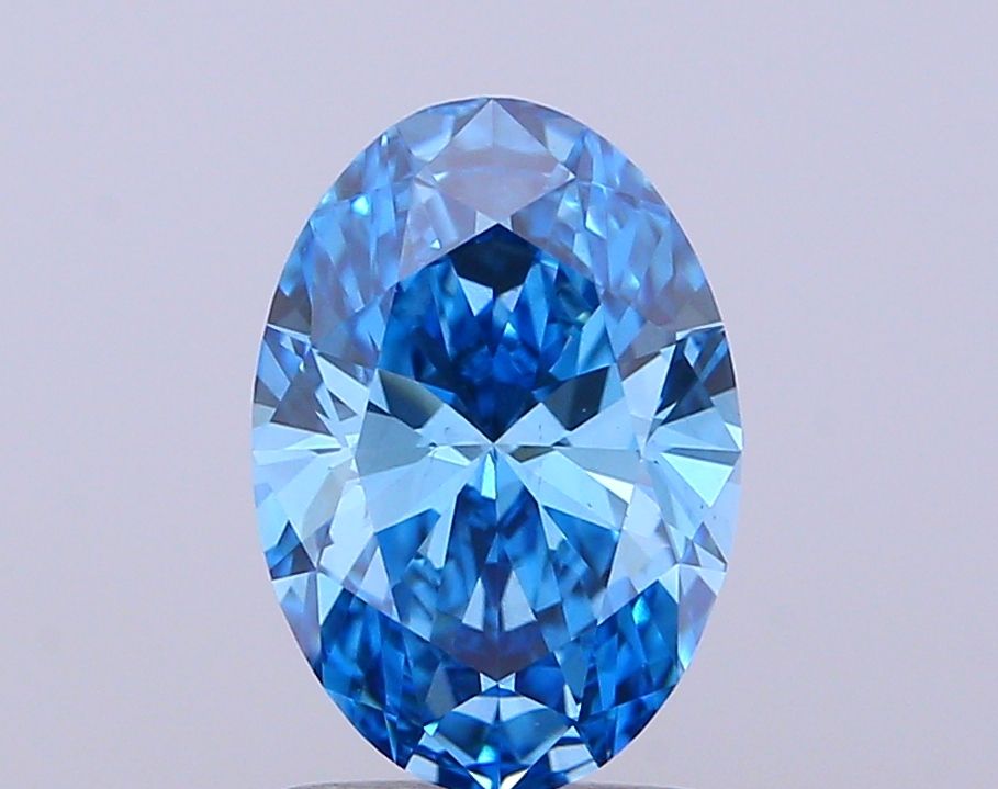 2.05 CT Fancy Vivid Blue OVAL