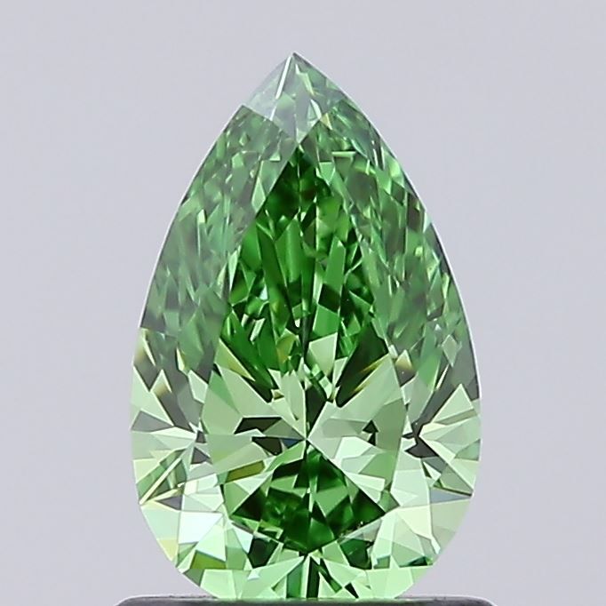 1.01 CT Fancy Vivid Green PEAR