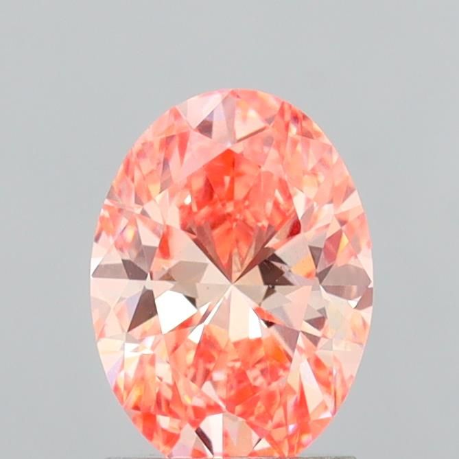 1.59 CT Fancy Vivid Orange Pink OVAL