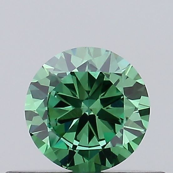 0.35 CT Fancy Vivid Green ROUND