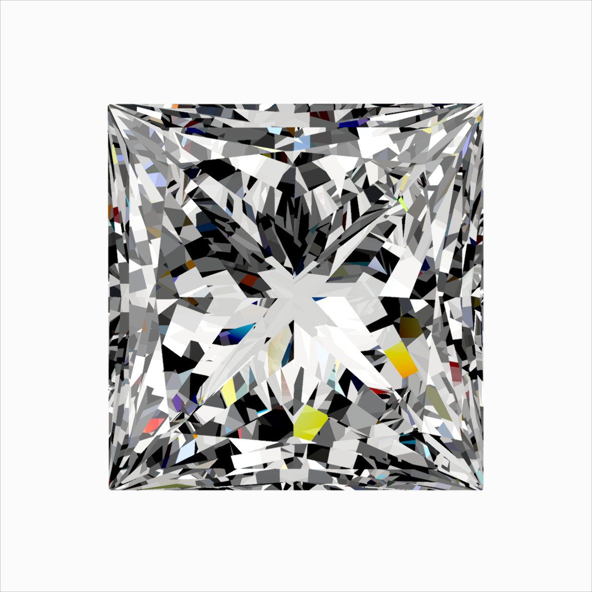 0.39 ct Princess Natural Diamond