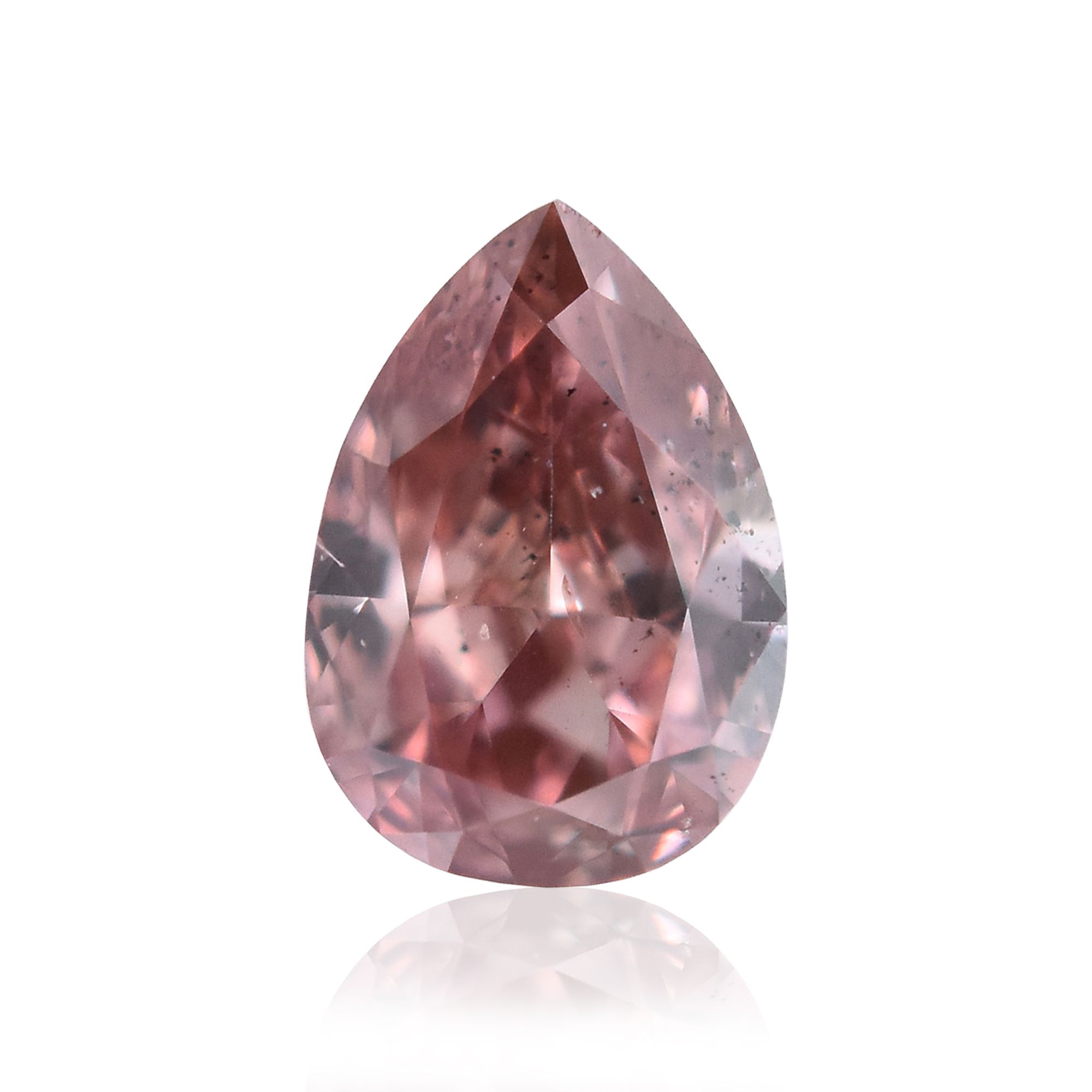 Diament 0.22 ct Fancy Deep Brownish Orangey Pink/SI2