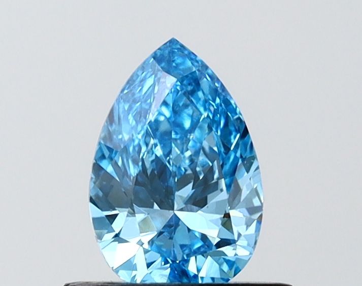0.69 CT Fancy Vivid Blue PEAR