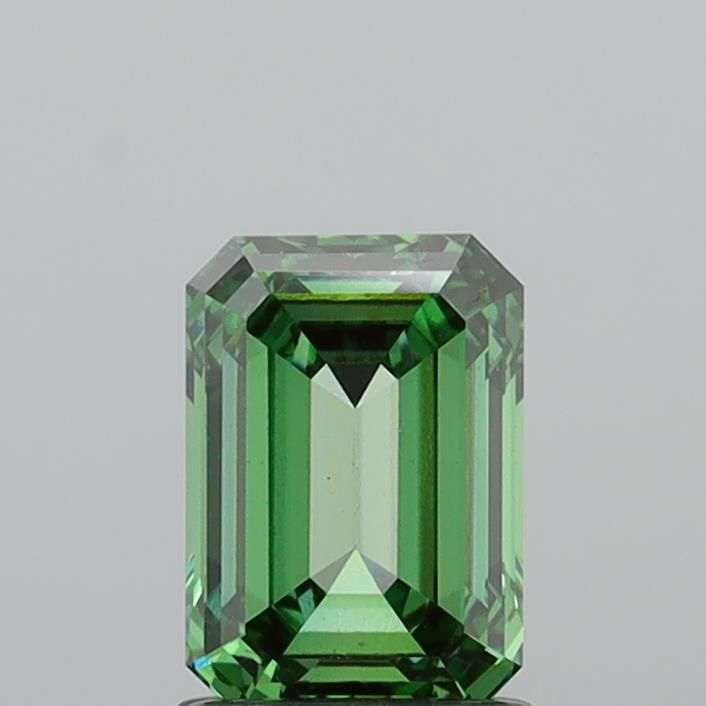 1.54 CT Fancy Vivid Green EMERALD