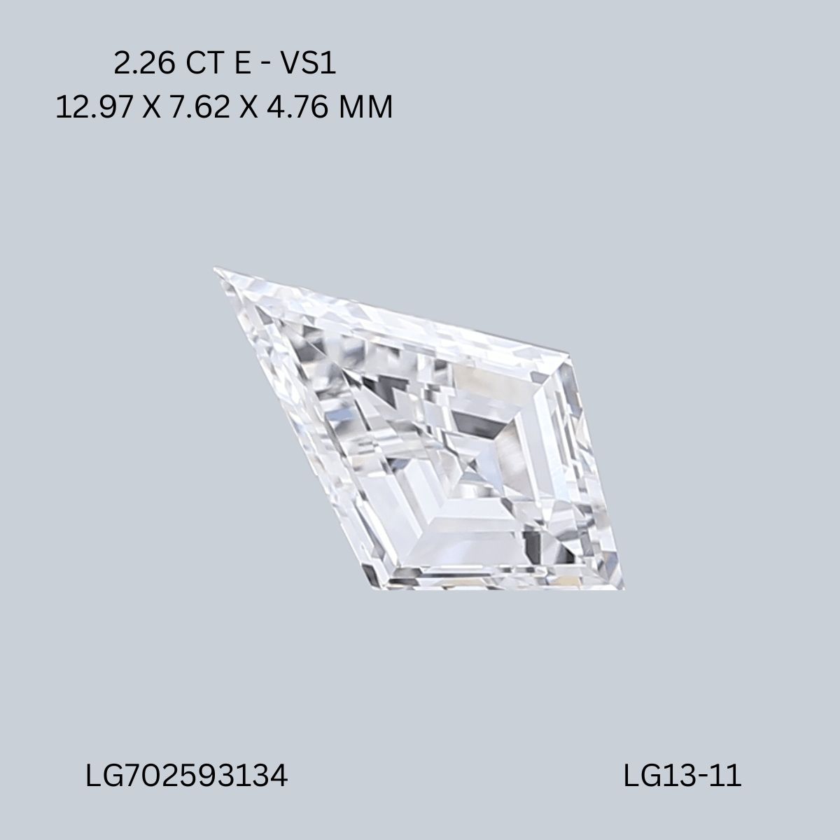 2.26 ct lab-grown Kite Diamond