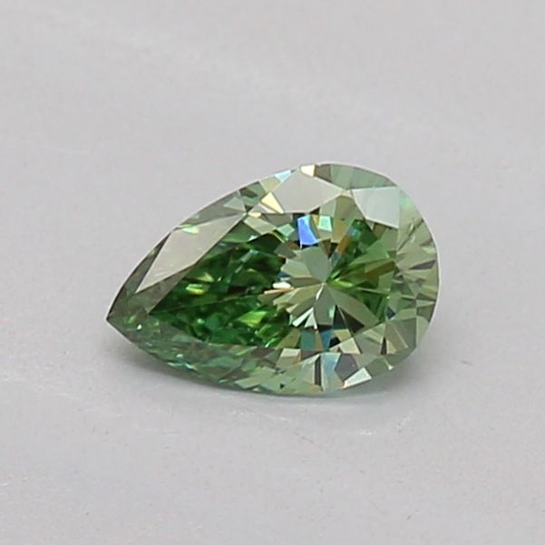 0.18 CT Fancy Vivid Green PEAR