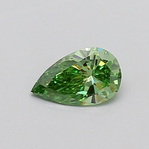 0.35 CT Fancy Vivid Green PEAR