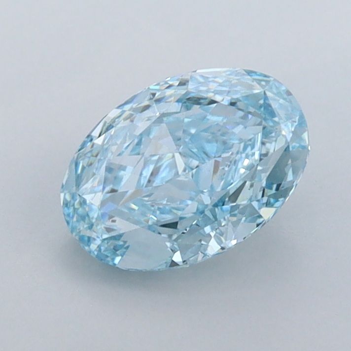 1.05 CT Fancy Vivid Blue OVAL