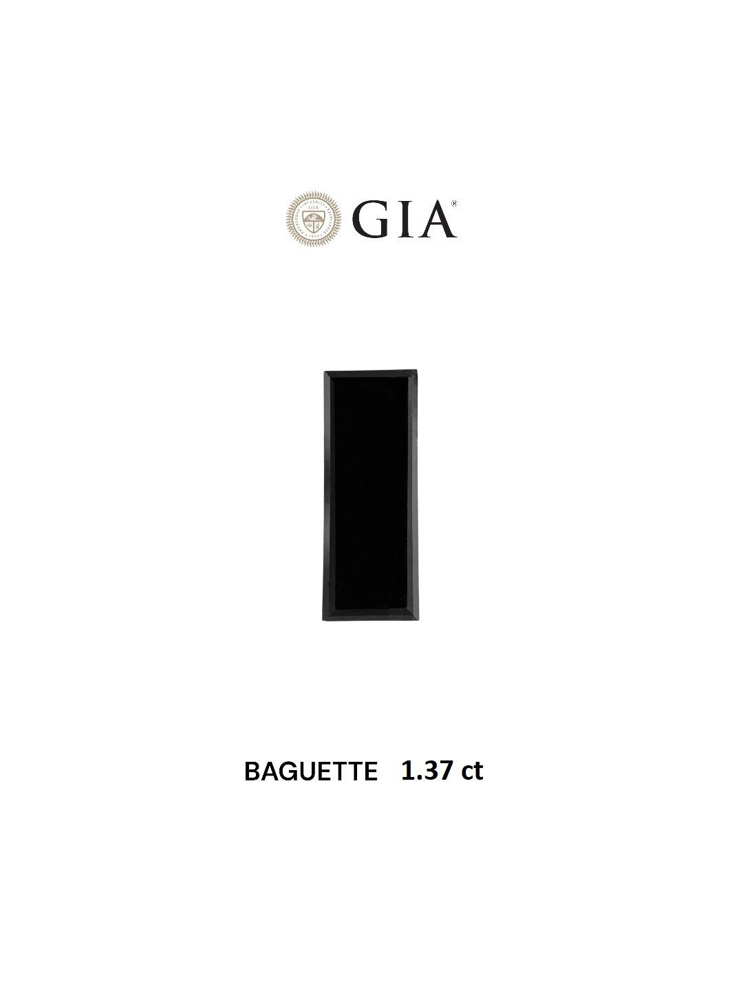 1.37 ct Baguette Diamond