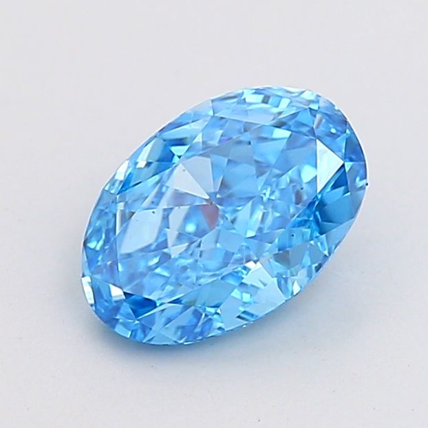 1.17 CT Fancy Vivid Blue OVAL