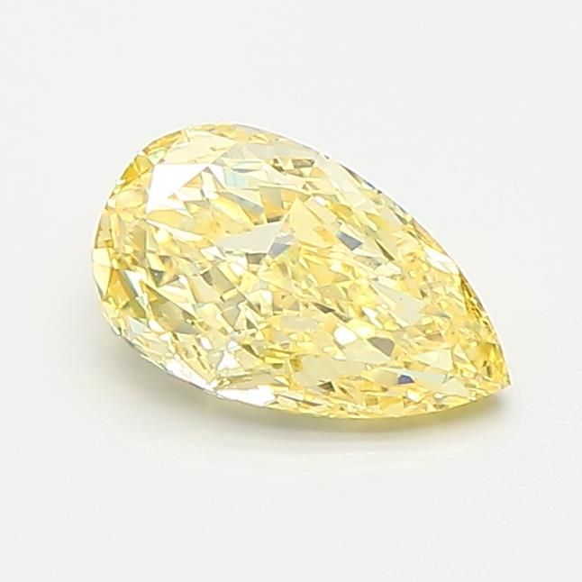 0.69 CT Fancy Intense Yellow PEAR