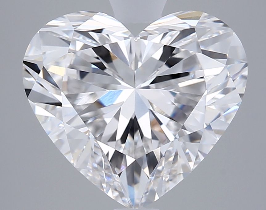 3.05 carat e VVS2 EX Cut IGI heart diamond