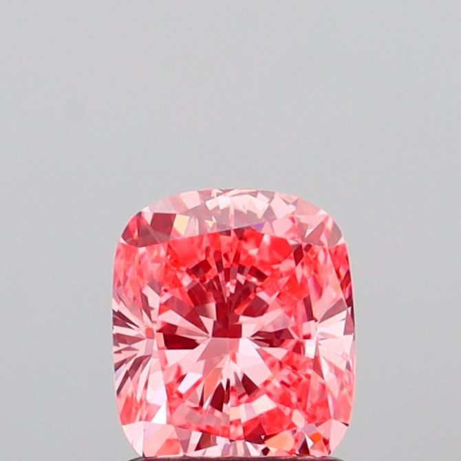 1.07 CT Fancy Vivid Pink CUSHION MODIFIED