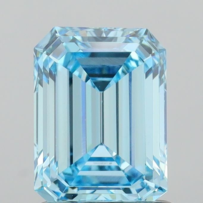 1.42 CT Fancy Vivid Blue EMERALD