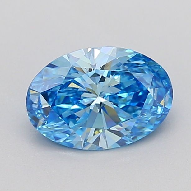 0.91 CT Fancy Vivid Blue OVAL
