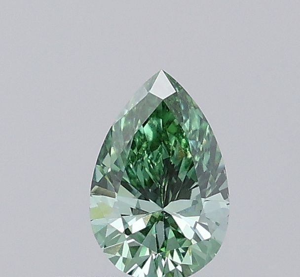 0.27 CT Fancy Vivid Green PEAR