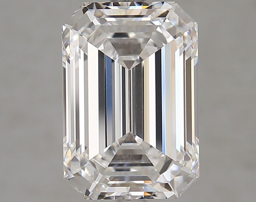 Diamant Émeraude 4.14 ct - Couleur D - Pureté VVS2