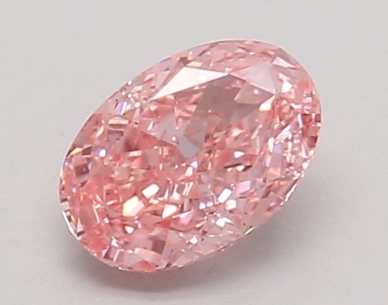 0.66 CT Fancy Vivid Pink OVAL