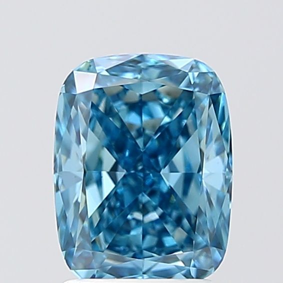 1.92 CT Fancy Vivid Blue CUSHION MODIFIED