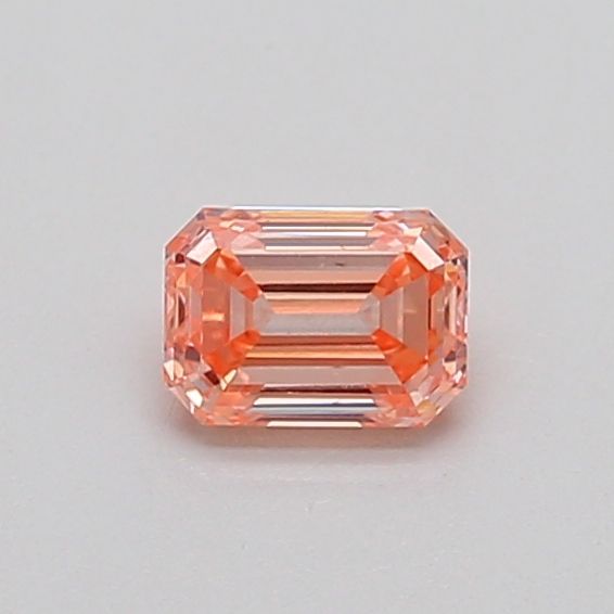 0.34 CT Fancy Intense Orangey Pink EMERALD