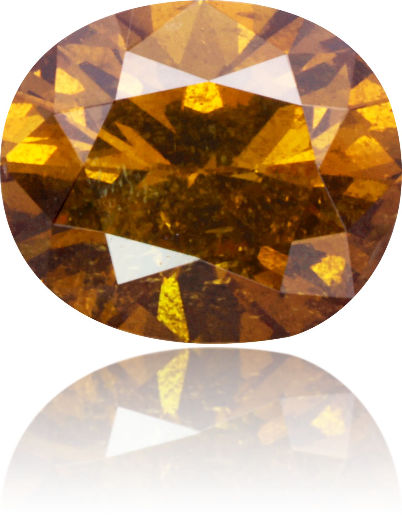 Diament 0.72 ct Fancy Deep Orangey Brown/I3