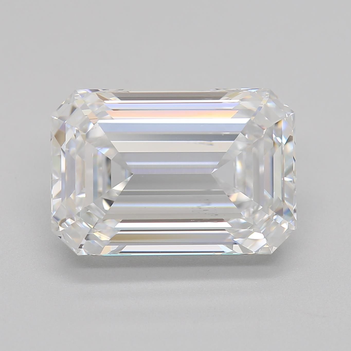 Diamant Émeraude 3.35 ct - Couleur D - Pureté SI1