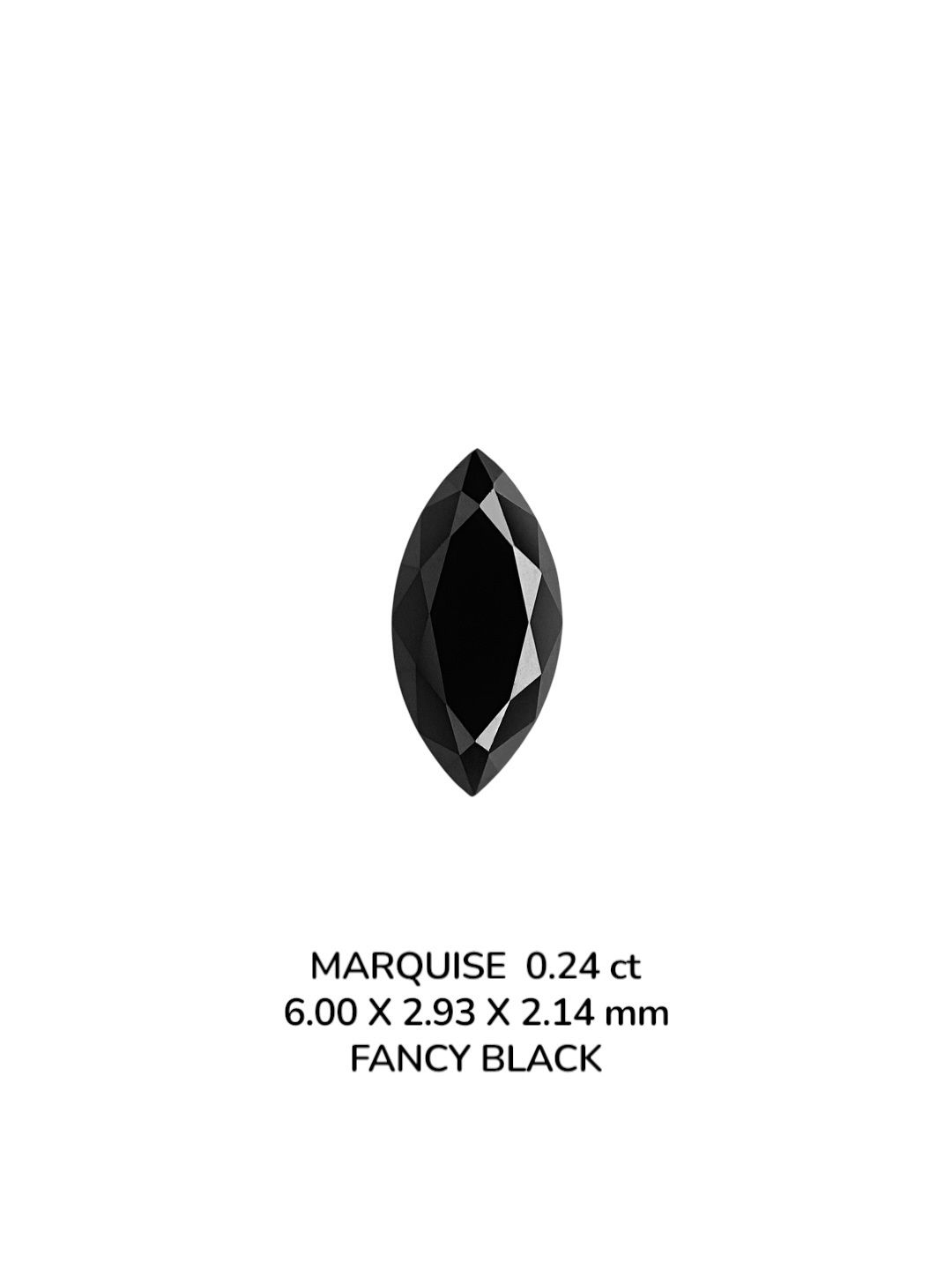 Diament 0.24 ct Fancy Black/VVS2