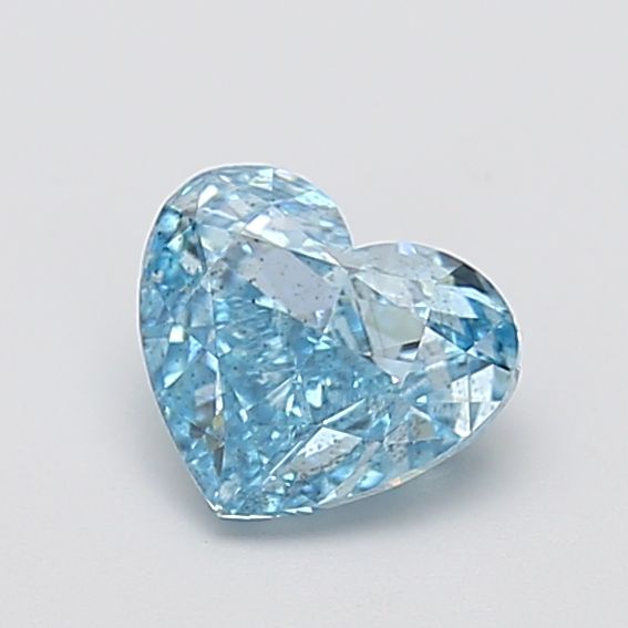 1.35 CT Fancy Vivid Blue HEART