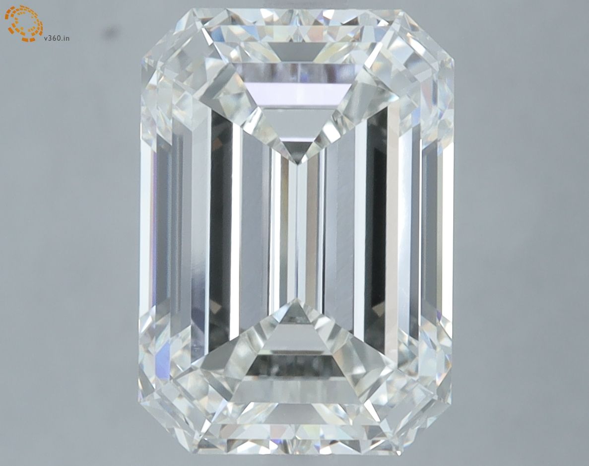 6.10 ct. emerald Lab Grown Diamond front image