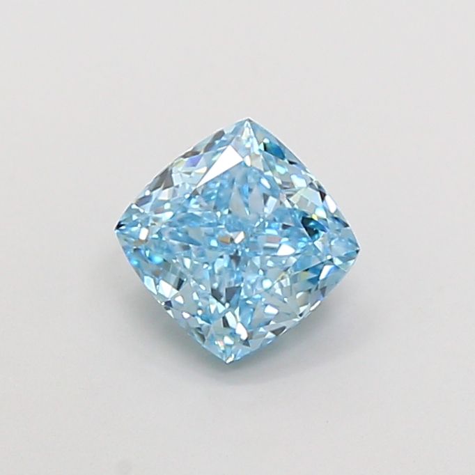 1.54 CT Fancy Vivid Blue CUSHION MODIFIED
