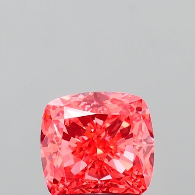 1.51 CT Fancy Vivid Pink CUSHION MODIFIED