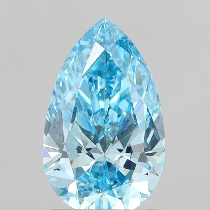 1.86 CT Fancy Vivid Blue PEAR