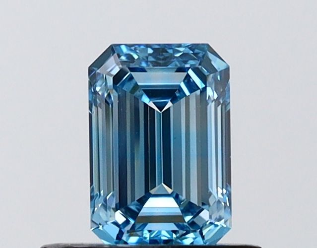 0.7 CT Fancy Vivid Blue EMERALD
