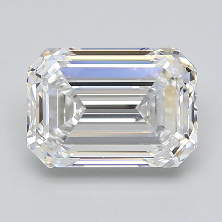 Diamant Émeraude 3.04 ct - Couleur D - Pureté VVS1