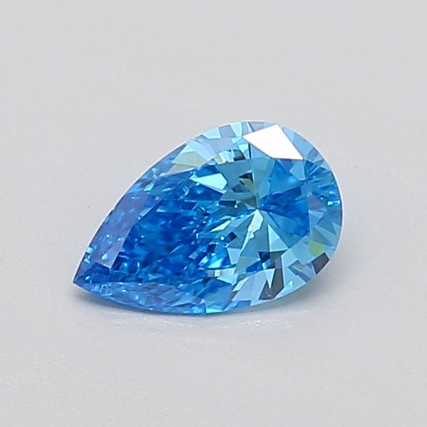 0.39 CT Fancy Vivid Blue PEAR