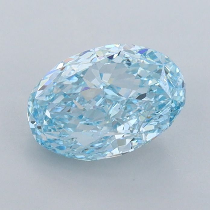 1.14 CT Fancy Vivid Blue OVAL