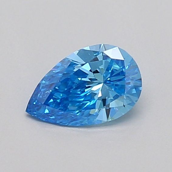 0.39 CT Fancy Vivid Blue PEAR