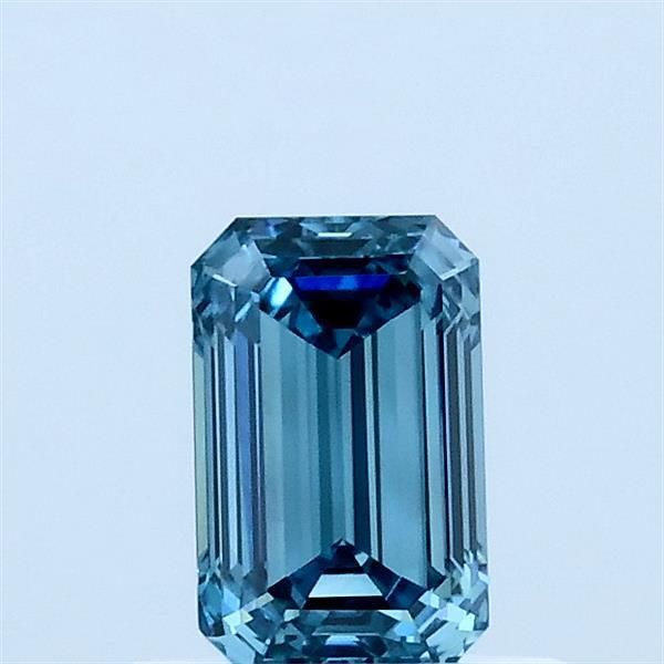 0.59 CT Fancy Vivid Blue EMERALD