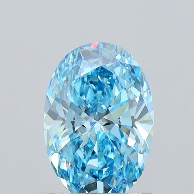 1.32 CT Fancy Vivid Blue OVAL